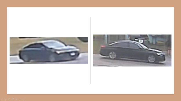 WCSO suspects that the two culprits in the robbery got away in this sedan with chrome trim that is suspected to be an aftermarket addition to the vehicle. It is similar in build to a Chrysler 200, but may be another vehicle brand.